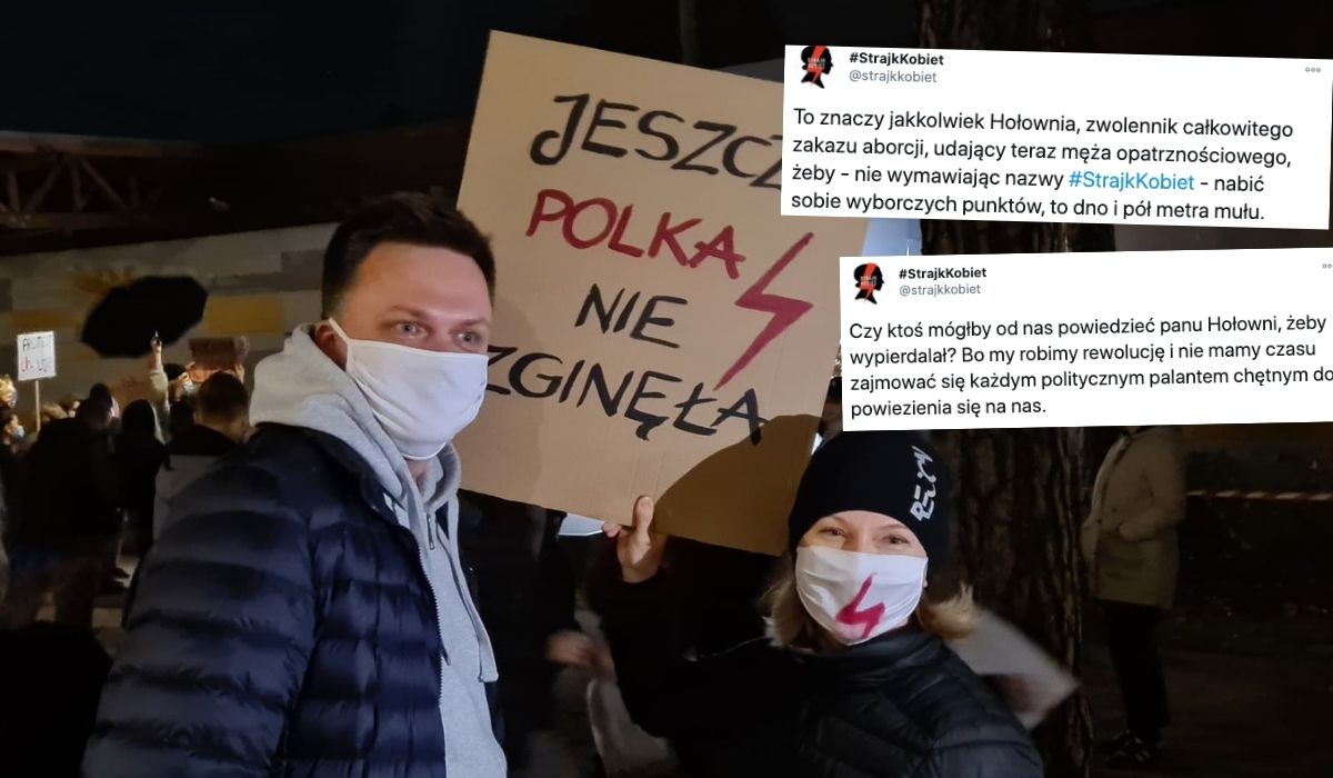 Strajk Kobiet proponuje, żeby Hołownia też wypi***lał, ale on mówi, że nie skorzysta