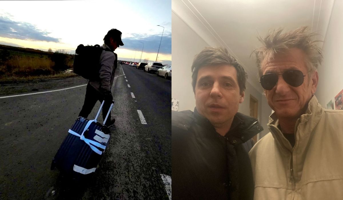 Sean Penn robił dokument o inwazji Rosji, musiał pieszo dostać się do Polski