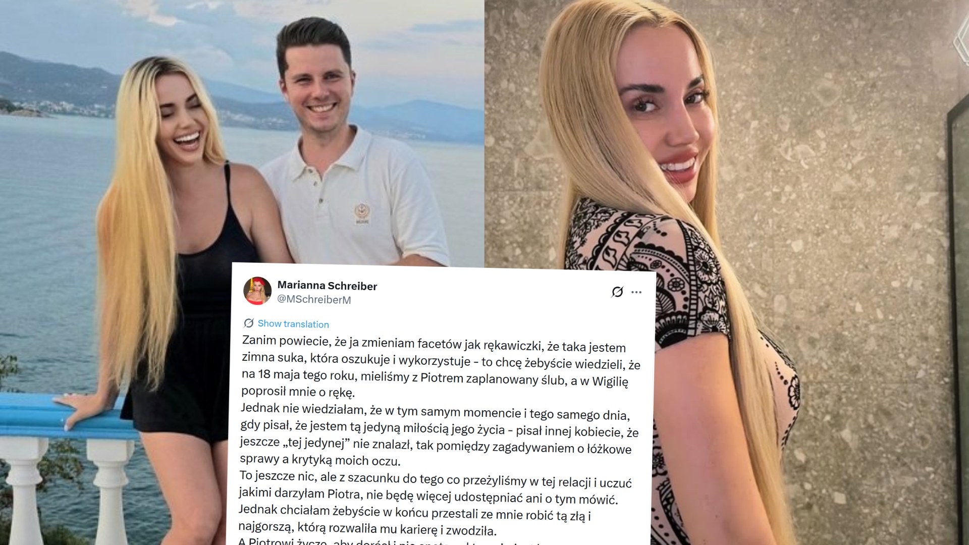 Marianna Schreiber ponownie ze złamanym sercem, ujawniła, jak zdradzał ją Korczarowski