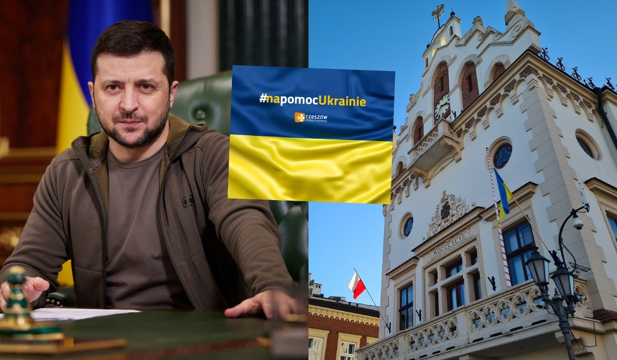 Prezydent Zełenski uhonorował Rzeszów pierwszym tytułem "miasta-ratownika"