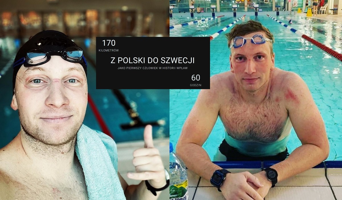 Mieszkaniec Gdańska planuje przepłynąć wpław do Szwecji, aby pobić rekord Guinessa