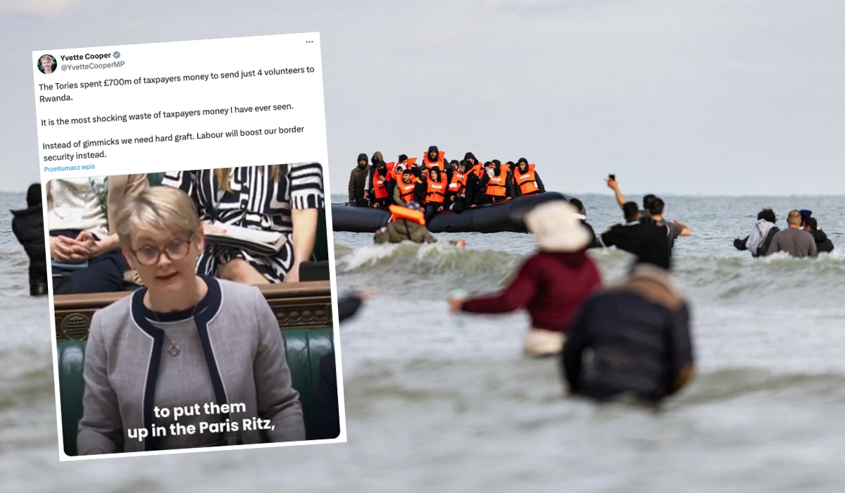 UK: program relokacji migrantów kosztował 700 mln funtów, ale do Rwandy poleciały tylko cztery osoby 