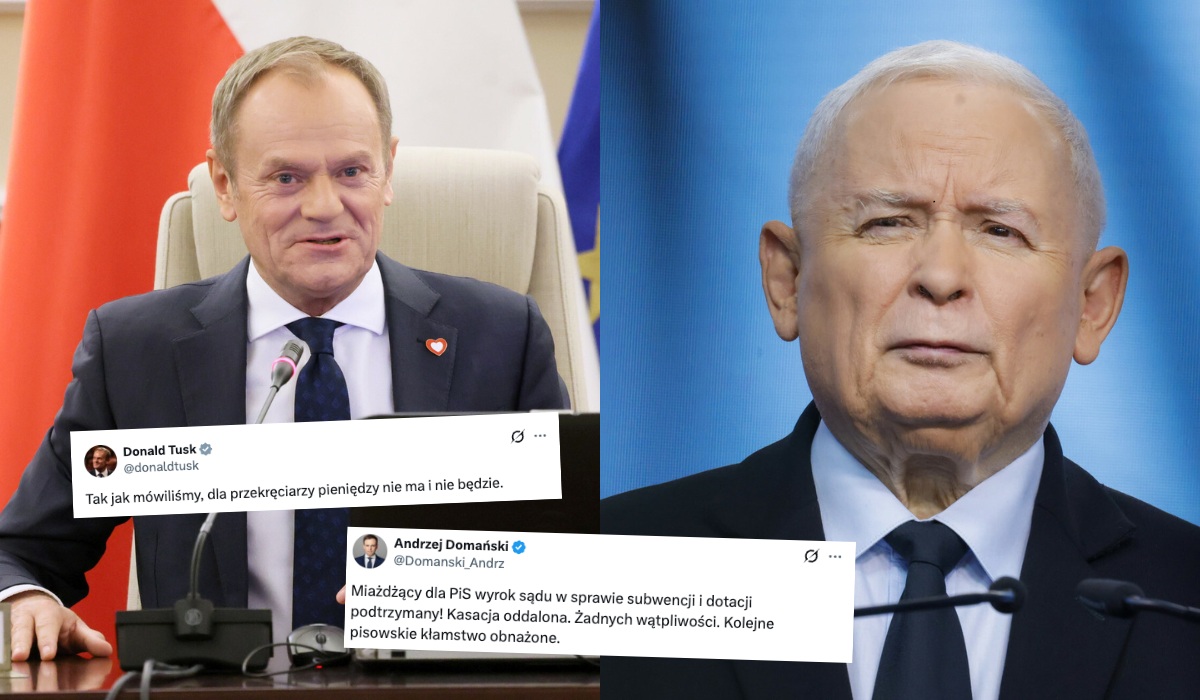 Sąd podtrzymał decyzję i nie będzie subwencji dla PiS, Tusk twierdzi, że to dlatego, że są przekręciarzami