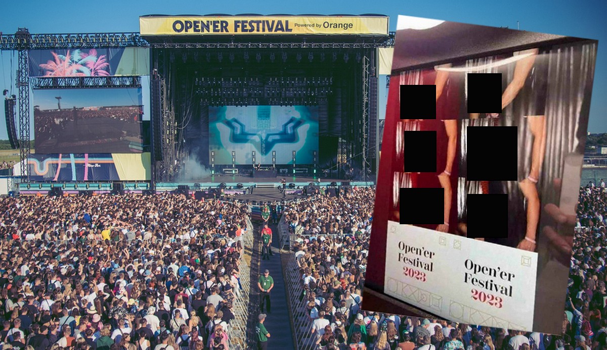 Open'er dementuje, że na ich telebimie pojawiły się zdjęcia pary podczas miłosnych uniesień