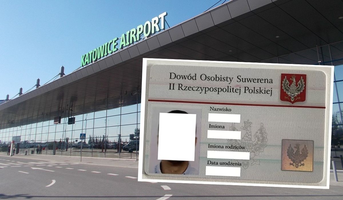 Pyrzowice: dwie panie na lotnisku chciały przekroczyć granicę z dowodami osobistymi "suwerena II RP"