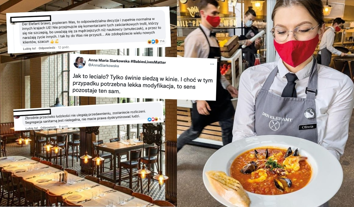 Warszawa: restauracja ogłosiła, że będzie wpuszczać wyłącznie zaszczepionych gości
