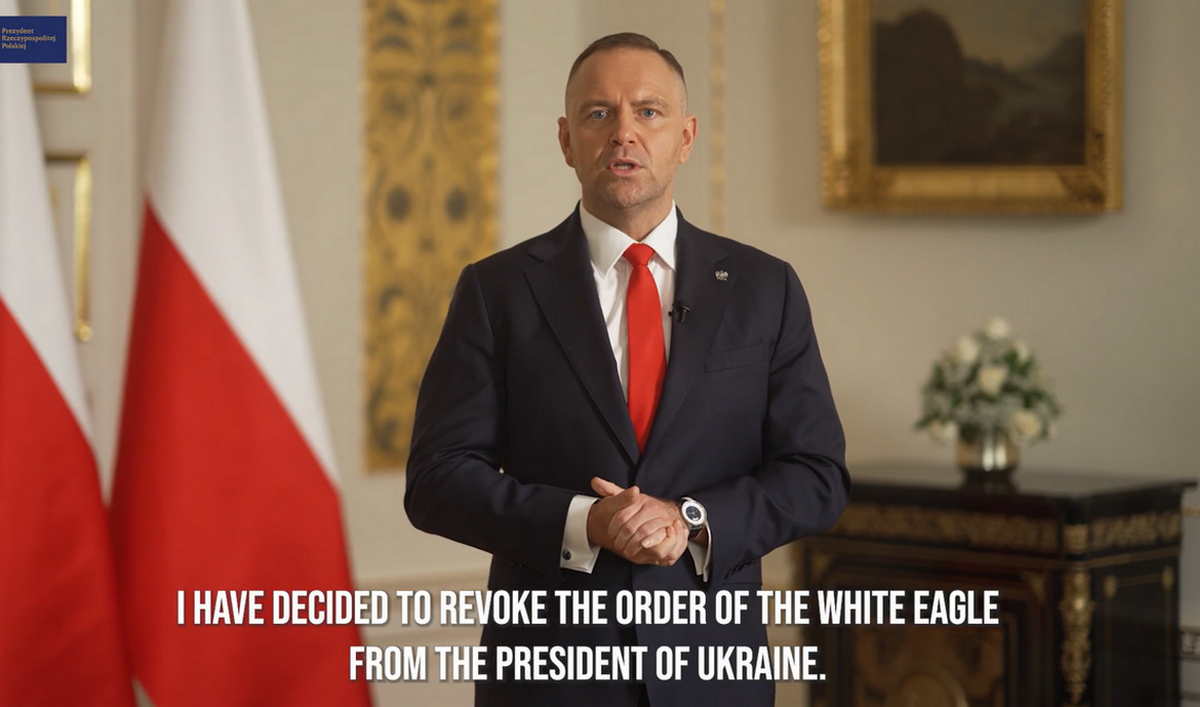 Prezydent Nawrocki zdecydował o odebraniu orderu Orła Białego Wołodymyrowi Zełenskiemu