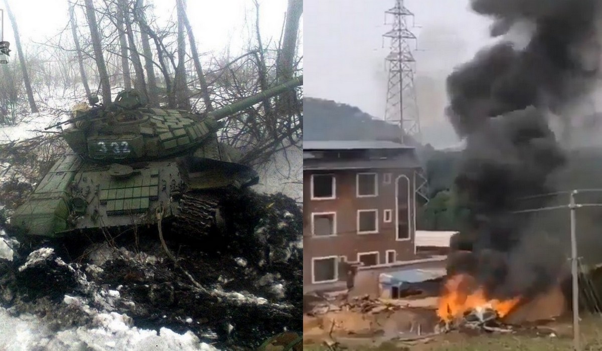 Ukraińcy twierdzą, że zestrzelili już sześć samolotów, śmigłowiec i zniszczono cztery czołgi