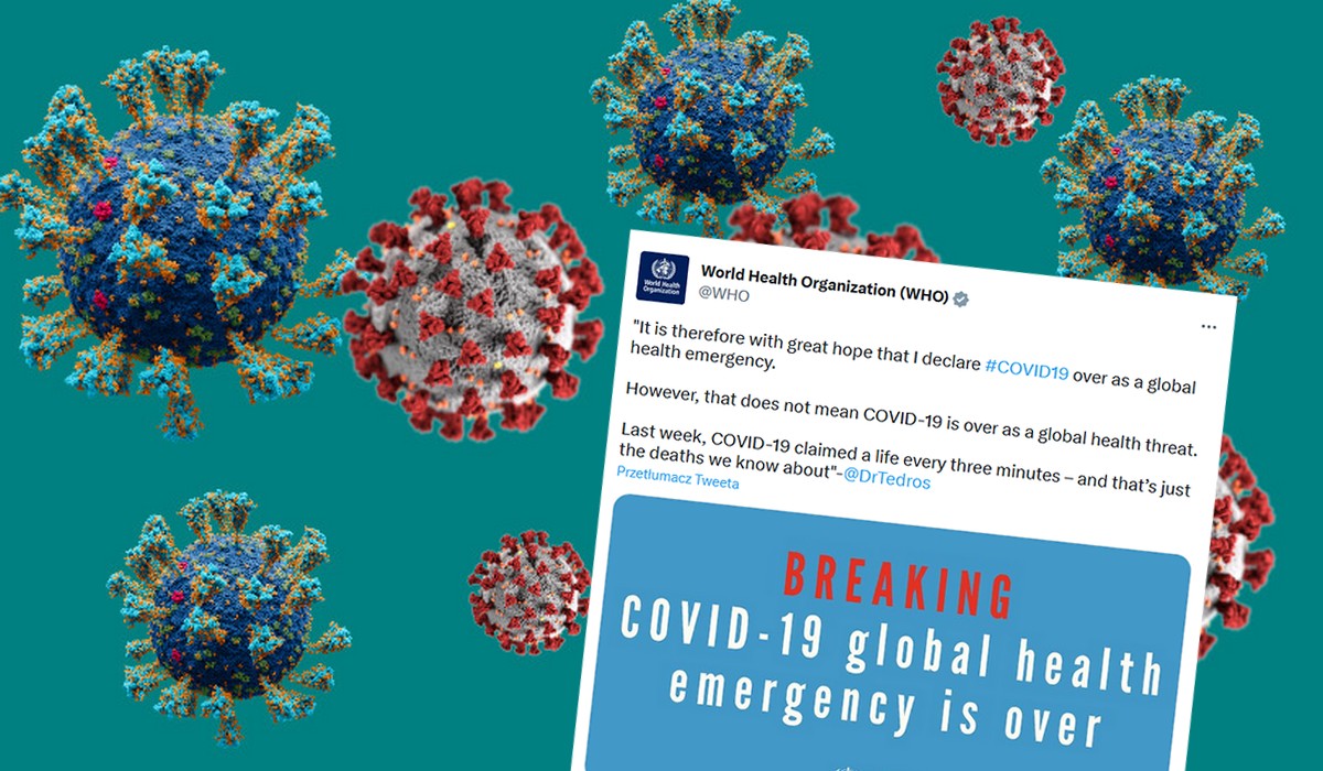 WHO ogłosiło, że pandemia koronawirusa nie jest już takim wielkim zagrożeniem