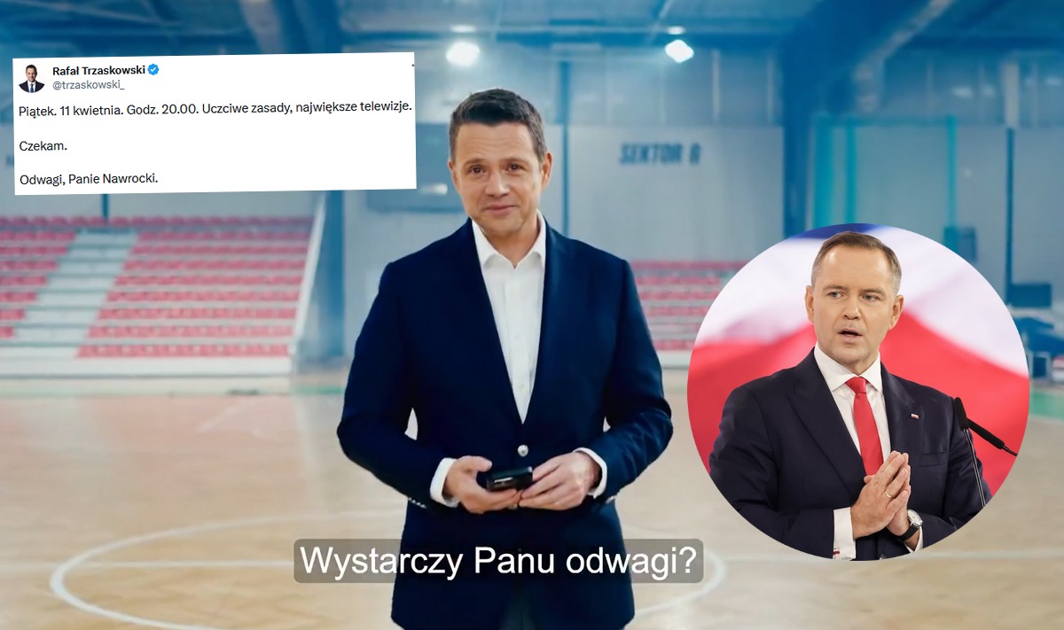 Trzaskowski wezwał nagle Nawrockiego, i tylko jego, na debatę w piątek w Końskich