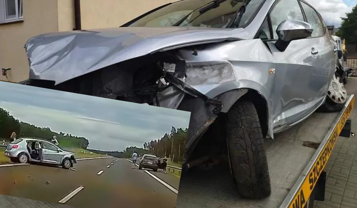 Kobieta chciała ukarać kierowcę na S7, więc zajechała mu drogę i zahamowała, o mało nie zabiła jego i rodziny