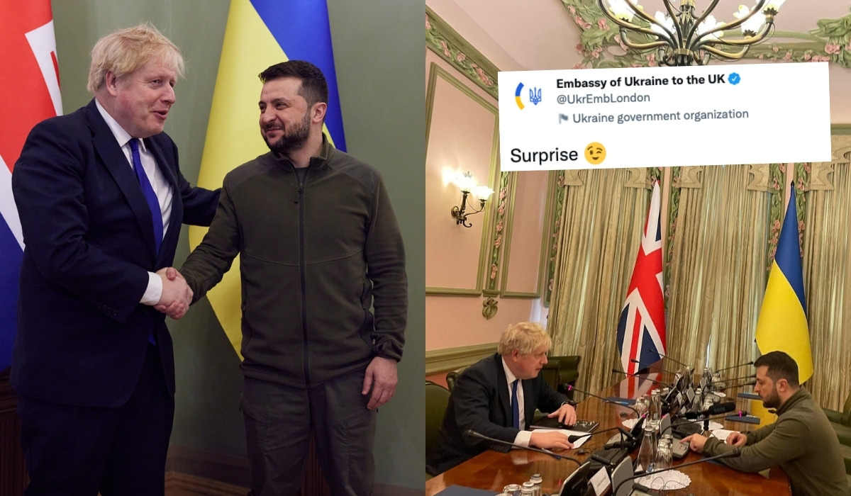 Kijów: doszło do niezapowiadanego wcześniej spotkania Zełenskiego i premiera UK, Borisa Johnsona