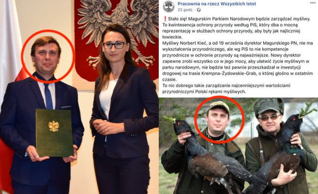 Myśliwy został dyrektorem Magurskiego Parku Narodowego, ekolodzy protestują