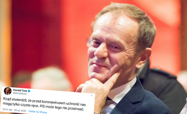 Donald Tusk znowu atakuje PiS, ale delikatnie, złośliwymi żarcikami na Twitterze
