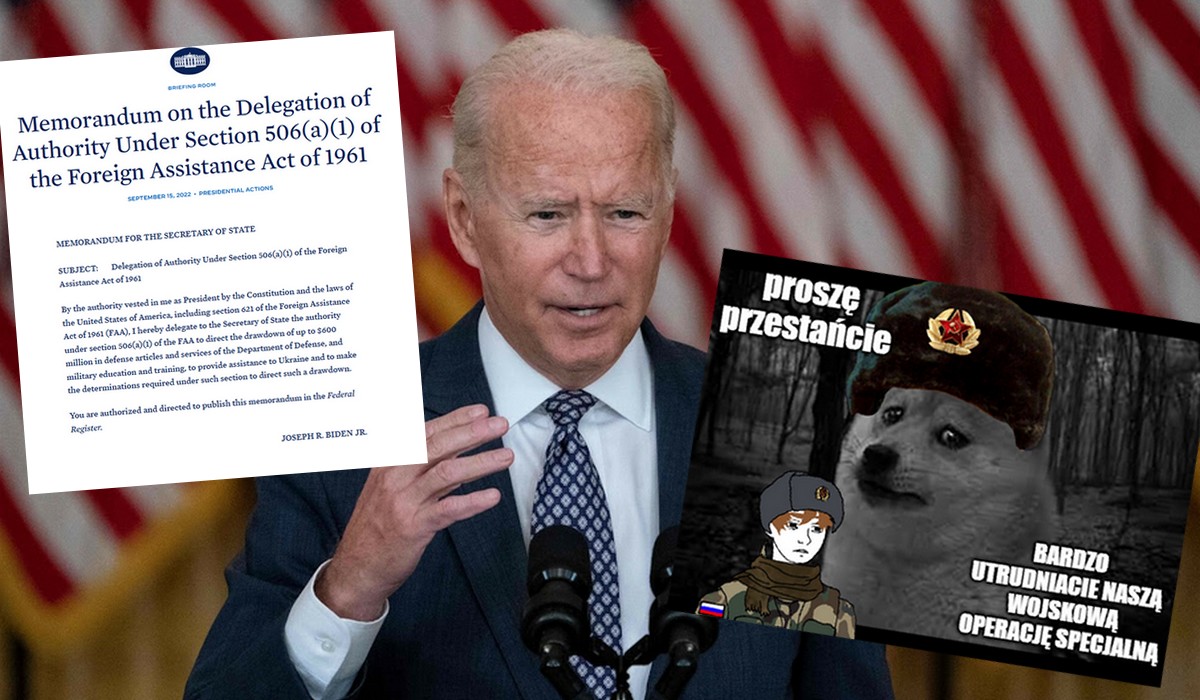 Joe Biden przyklepał nowy pakiet pomocy militarnej dla Ukrainy wartej 600 mln dolarów