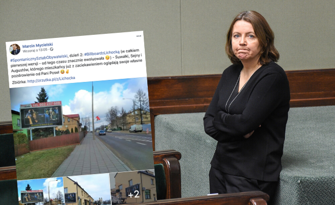 Aktywiści zebrali 170 tysięcy zł na kampanię billboardową z "gestem Lichockiej"