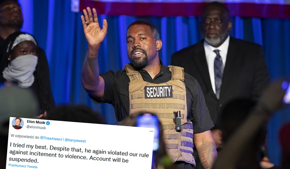 Kanye West odpiął wrotki i opublikował swastykę na Twitterze, został ocenzurowany i zawieszony