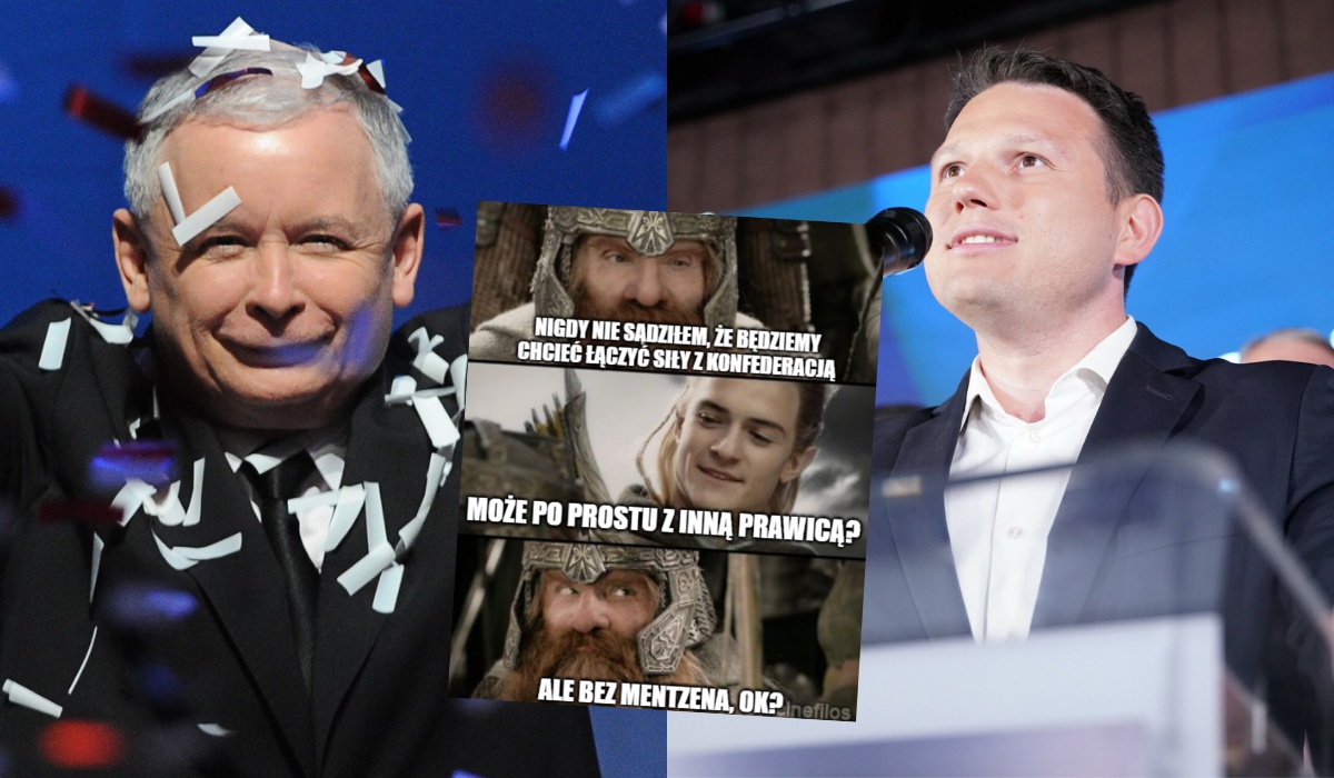 Sondaż: KO wciąż zyskuje, ale gdyby PiS połączyło siły z Konfederacją, przejęłoby władzę