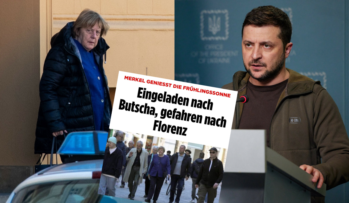 Zełenski zaprosił Angelę Merkel do Buczy, ale wolała wyskoczyć do Florencji