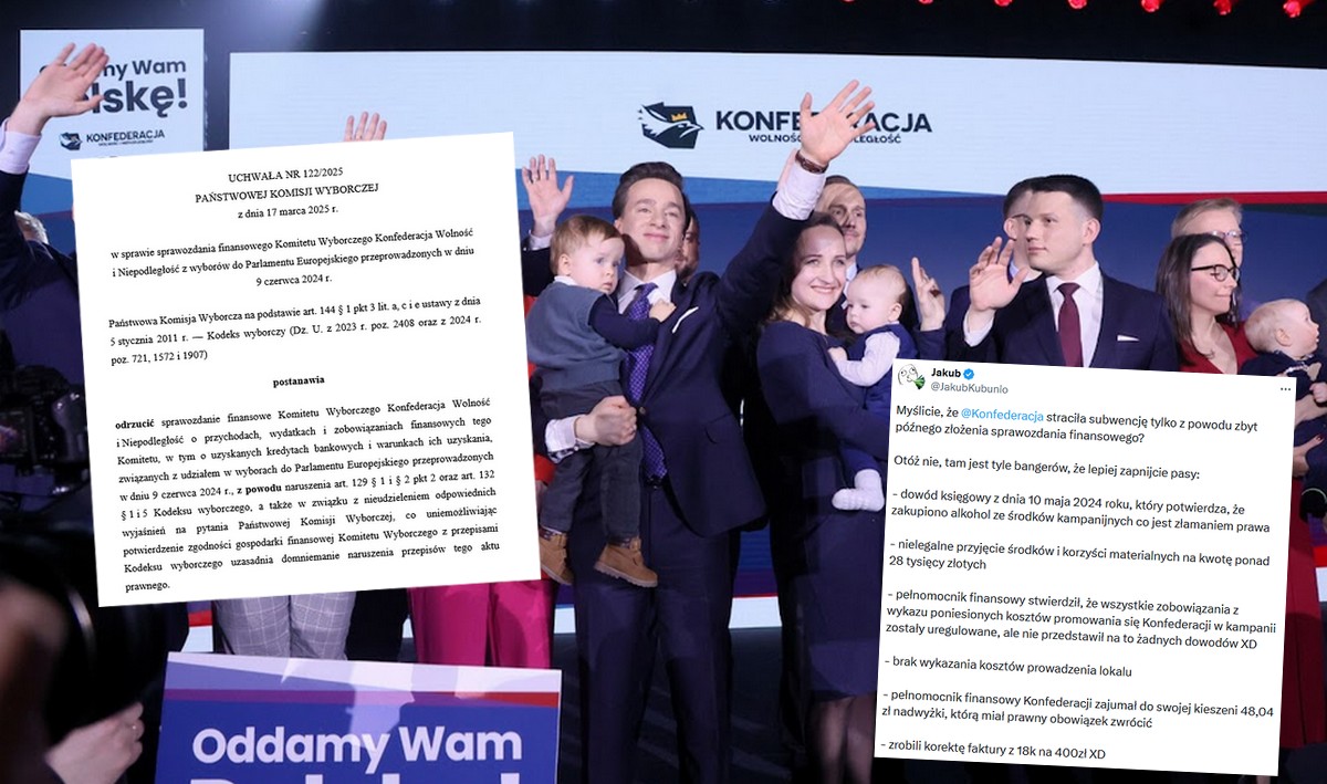 Okazało się, że Konfederacja nie umiała zrobić sprawozdania finansowego ani utrzymać podstaw księgowości