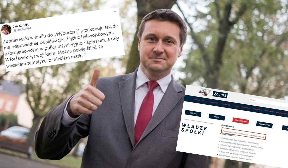 Zbonikowski tłumaczy, dlaczego zasiada w wojskowej spółce: ojciec był wojskowym, wyssałem to z mlekiem matki