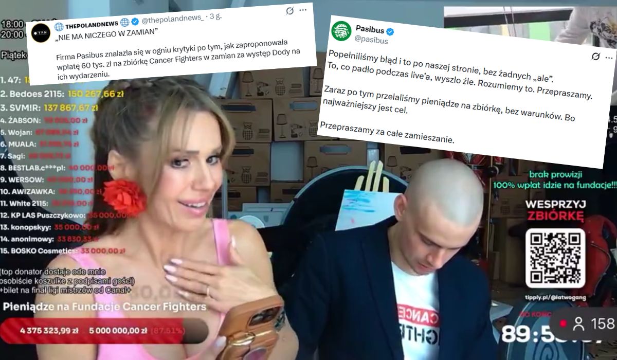 Pasibus krytykowany za robienie sobie reklamy na akcji Łatwoganga