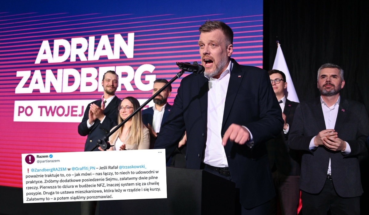 Zandberg śmieszkuje z "hołdu toruńskiego" i wskazuje Trzaskowskiemu, jak przekonać elektrorat lewicy