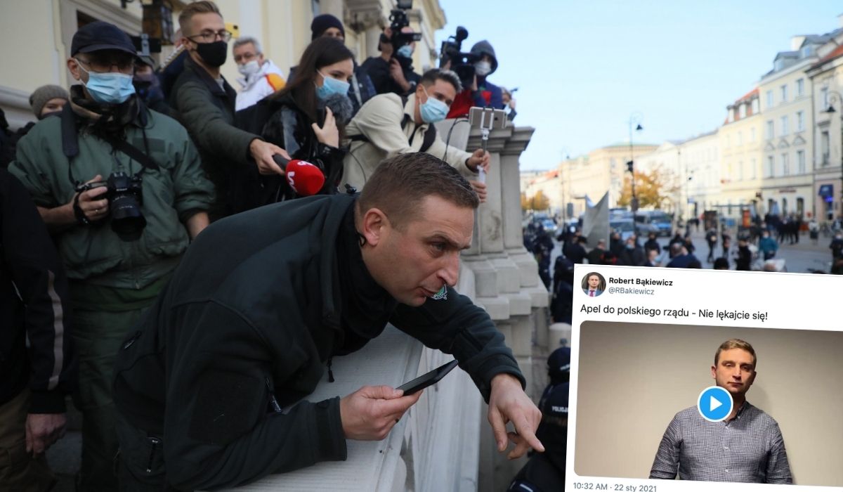 Bąkiewicz ponagla rządzących, żeby zakazać wreszcie aborcji i że w razie draki Straż Narodowa ich obroni