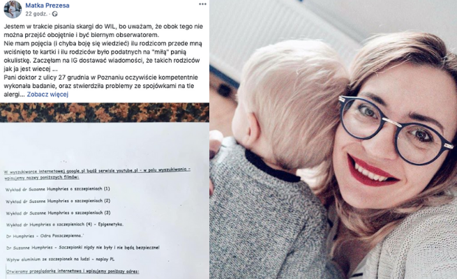 Blogerka: okulistka mojego dziecka szerzy antynaukowe bzdury
