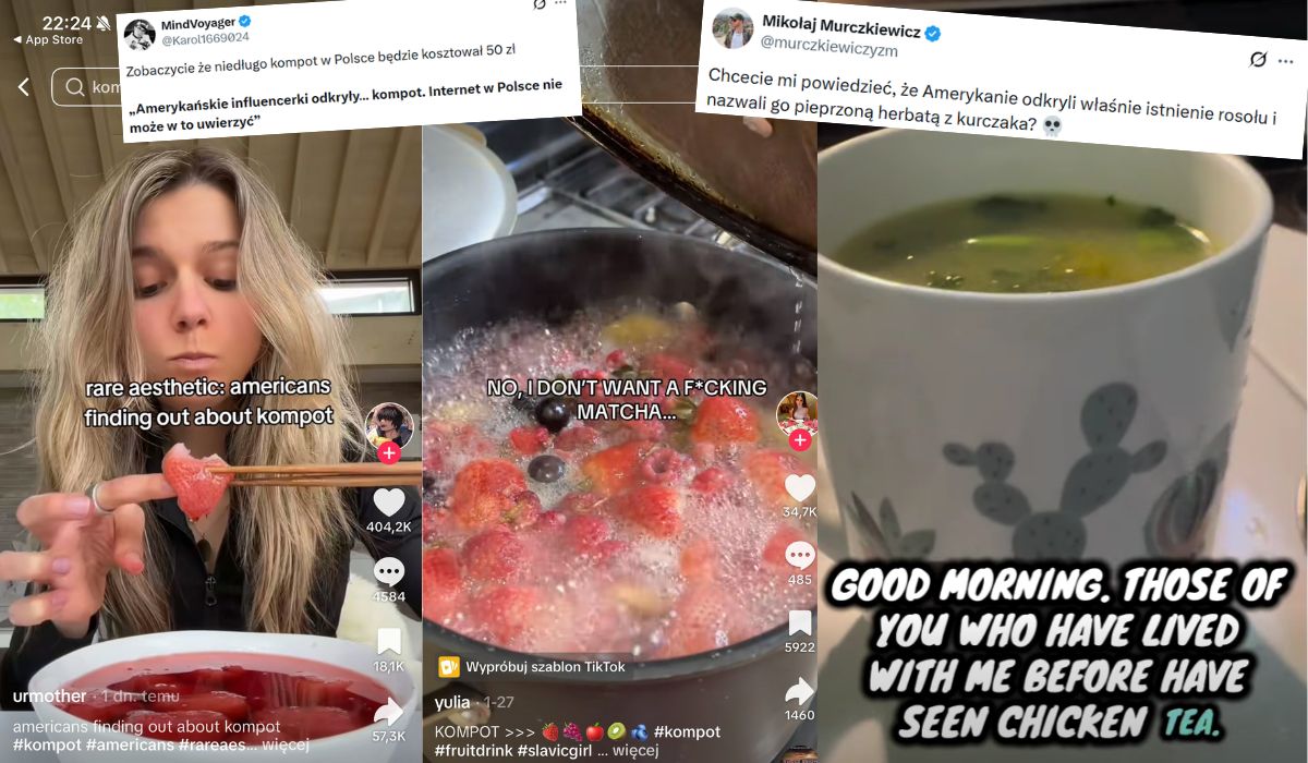 Z jakiegoś powodu kompot zaczął trendować na amerykańskim TikToku