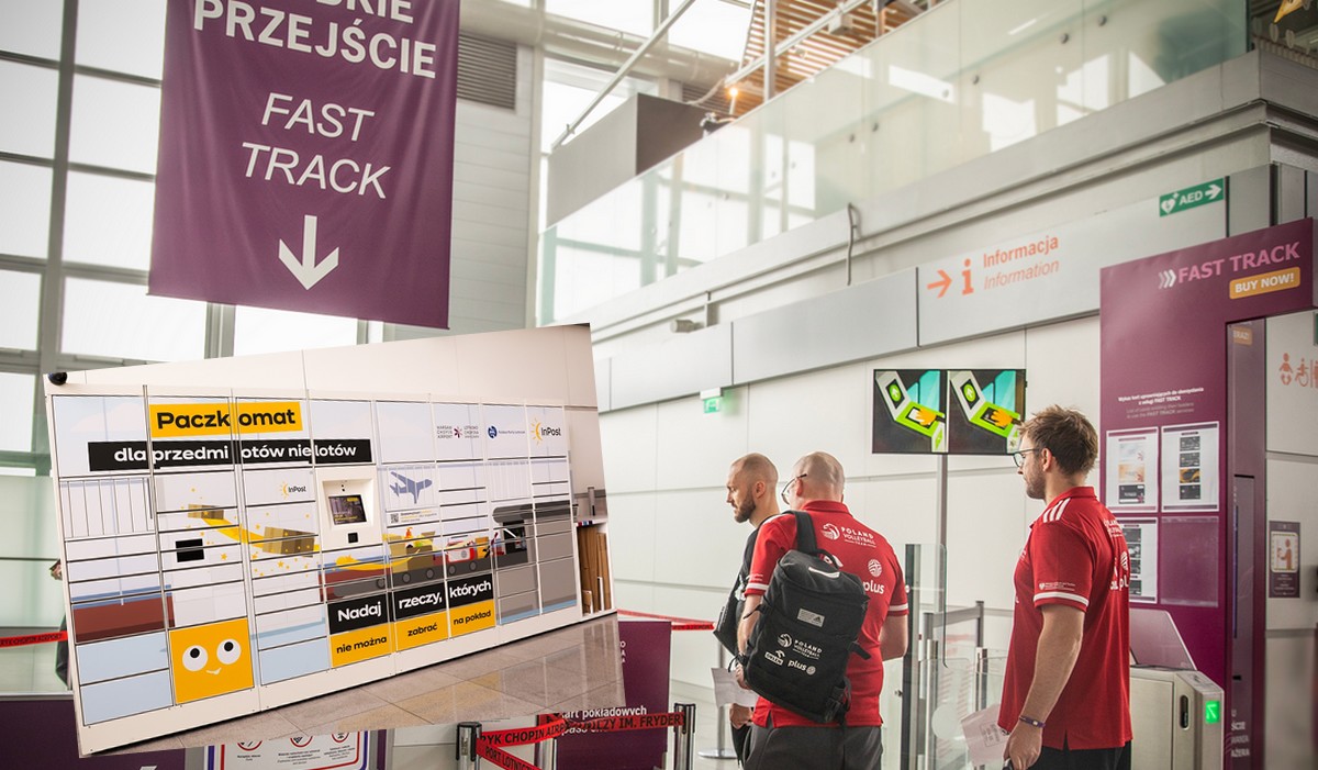 InPost dorzucił paczkomat na lotnisku dla tych, którzy trochę za dużo wzięli ze sobą
