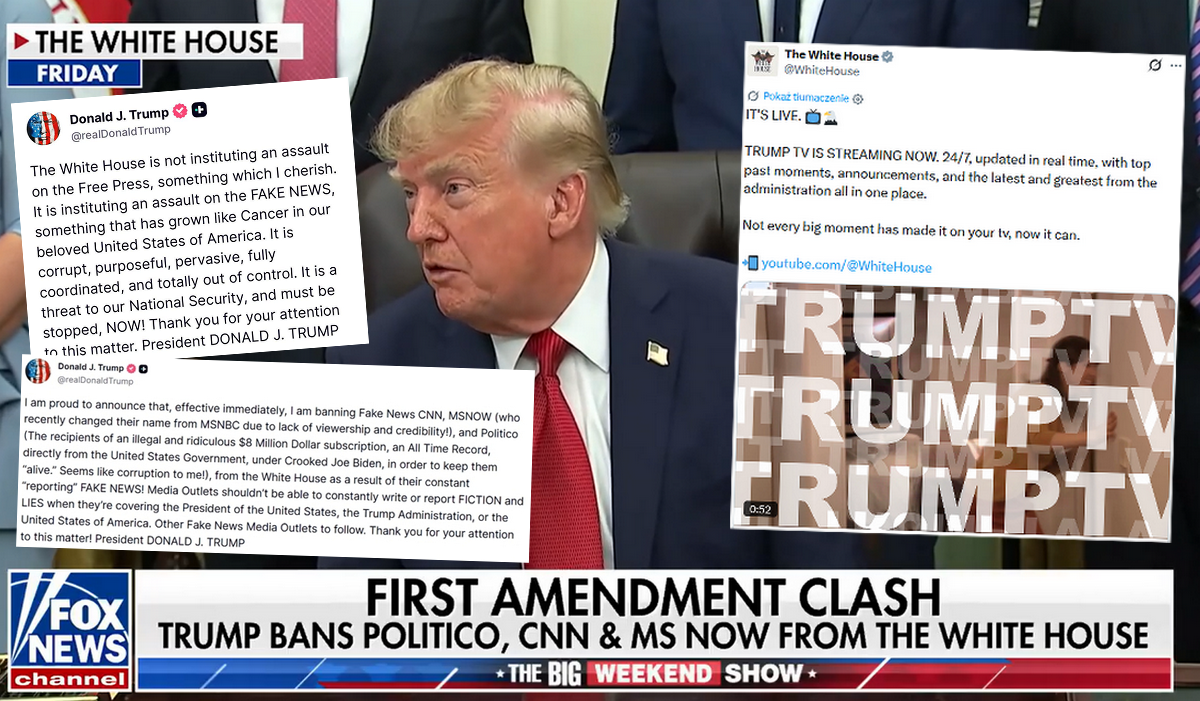Po wywaleniu z Białego Domu czterech stacji ogłoszono powstanie Trump TV
