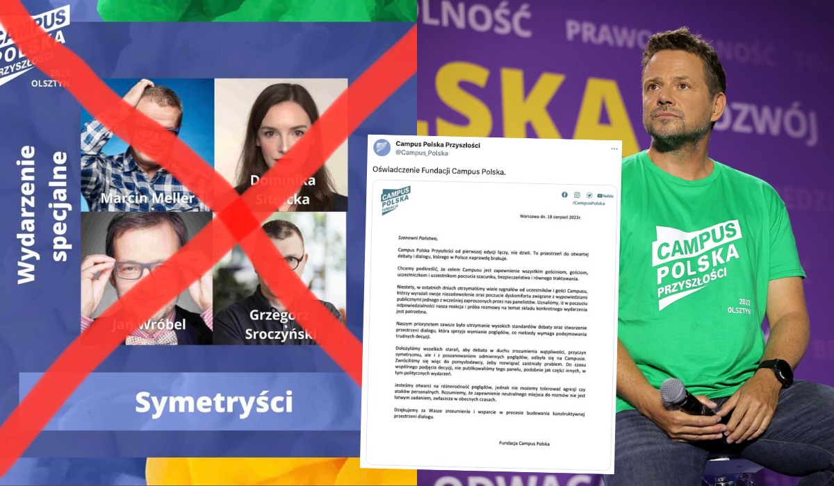 Campus Polska tłumaczy się z afery wycinania "myślących inaczej"