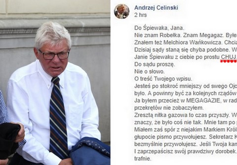 Dlaczego właściwie Celiński nazwał Śpiewaka ch*jem i dlaczego będzie tego więcej