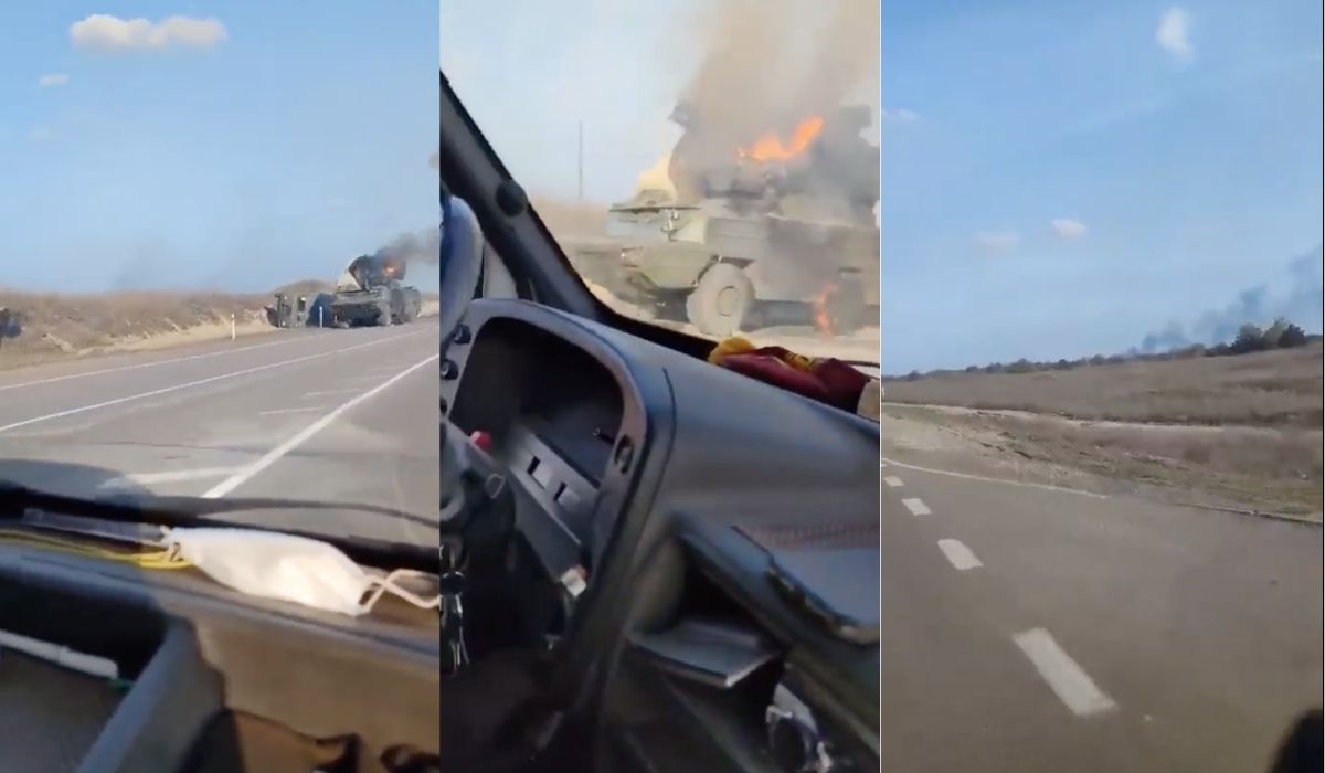 Rosjanie ostrzeliwują cywilne pojazdy na południu Ukrainy