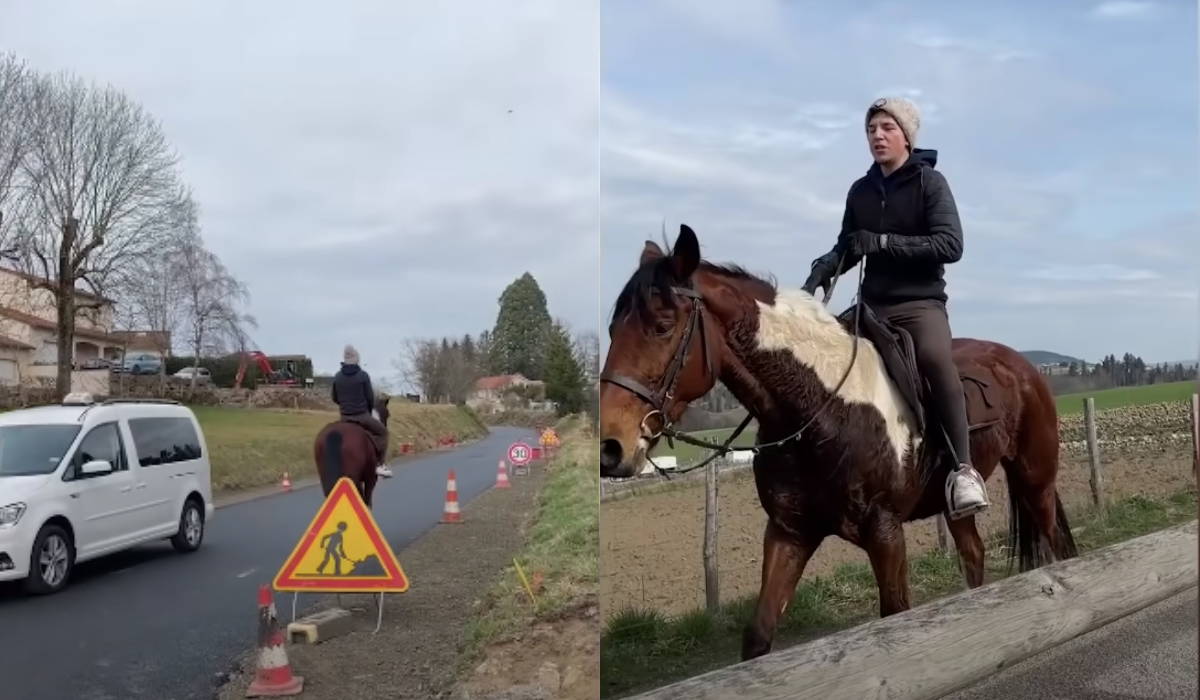 Francja: kelner nie chciał wydawać na paliwo na dojazdy do pracy, więc zaczął przyjeżdżać konno