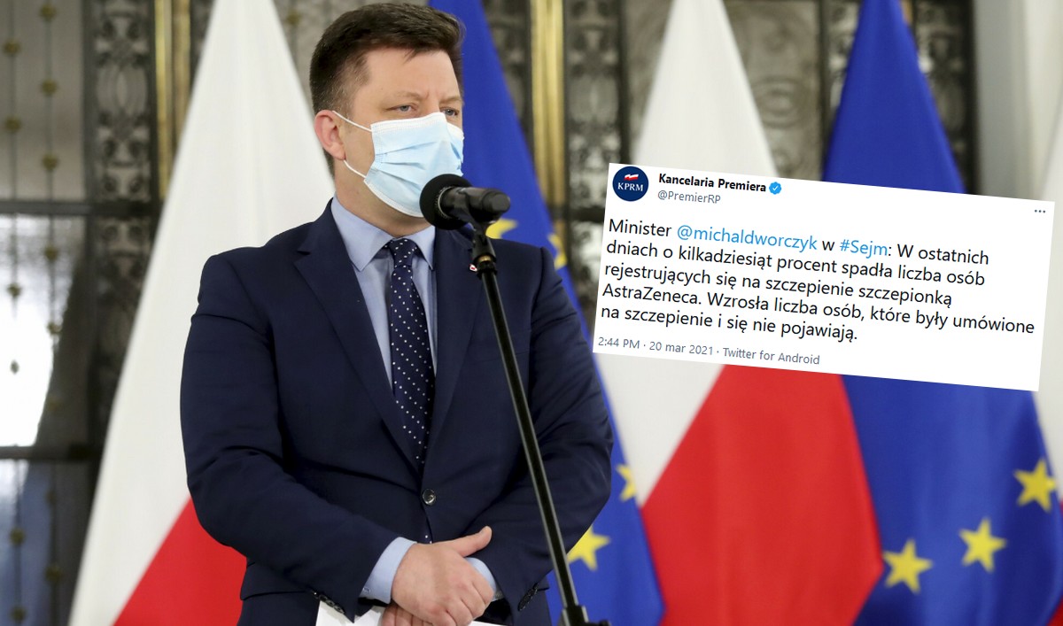 Dworczyk przestrzega: kto nie zgłosi się na swój termin szczepienia, ten na koniec kolejki