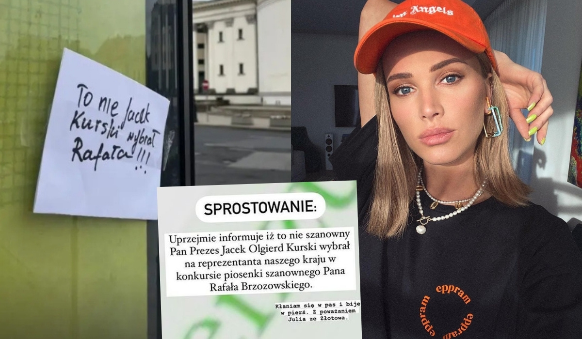 Maffashion musiała przeprosić Kurskiego za sugestie, że to on wysłał Brzozowskiego na Eurowizję i słabo wyszło