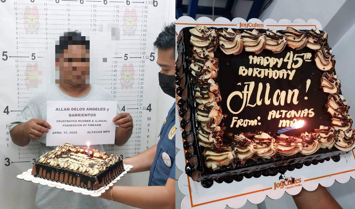 Filipiny: policja aresztowała długo poszukiwanego w jego urodziny i tak się ucieszyli, że dali mu tort