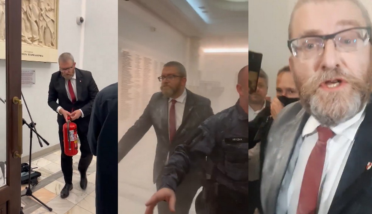 Braun użył gaśnicy w Sejmie, wydaje mu się, że walczył z "triumfalistycznym satanizmem"