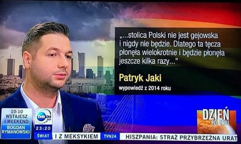 Patryk Jaki w 2014: "Stolica Polski nigdy nie będzie gejowska. Ta tęcza będzie płonęła":rainbow::fire: