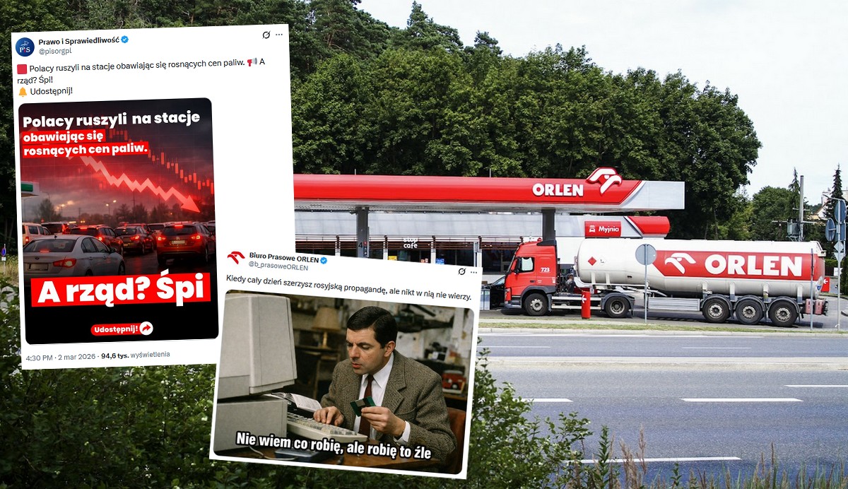 Orlen oskarża PiS o sianie paniki w sprawie dostępności i zasobów paliwa