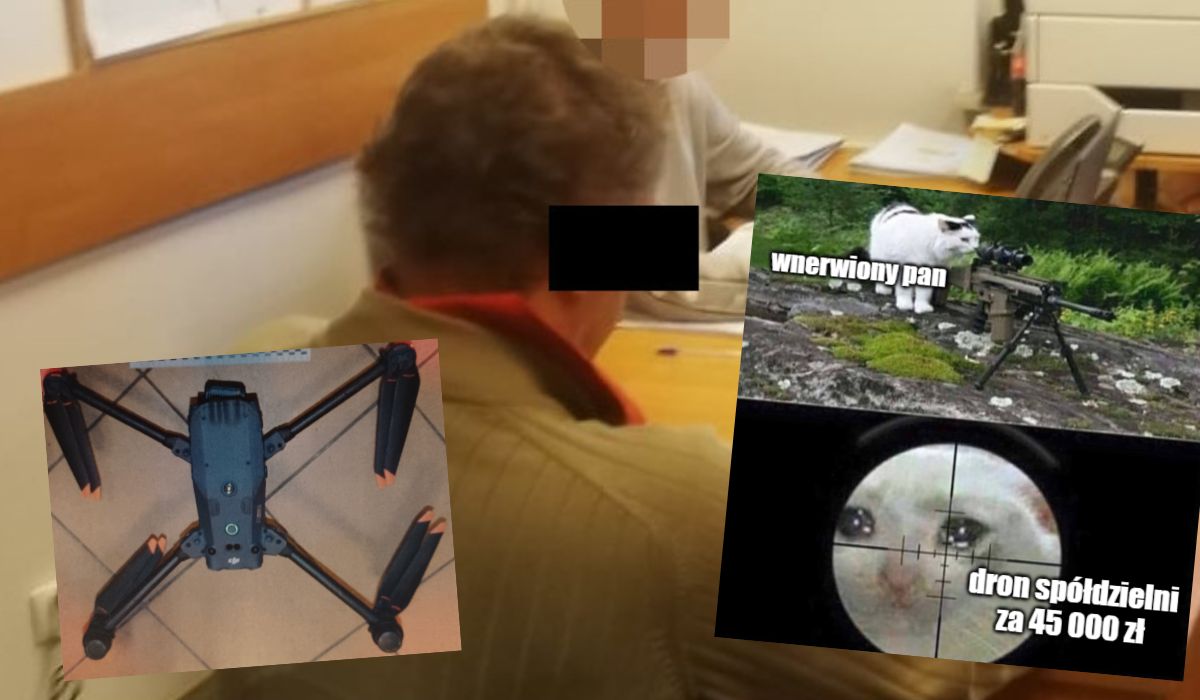 Warszawa: mieszkaniec zestrzelił wiatrówką drona spółdzielni, bo chyba czuł się śledzony