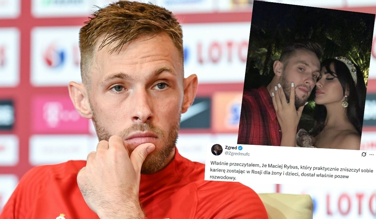 Rybus, piłkarz znany z opuszczenia Polski dla żony Rosjanki, właśnie wziął z nią rozwód
