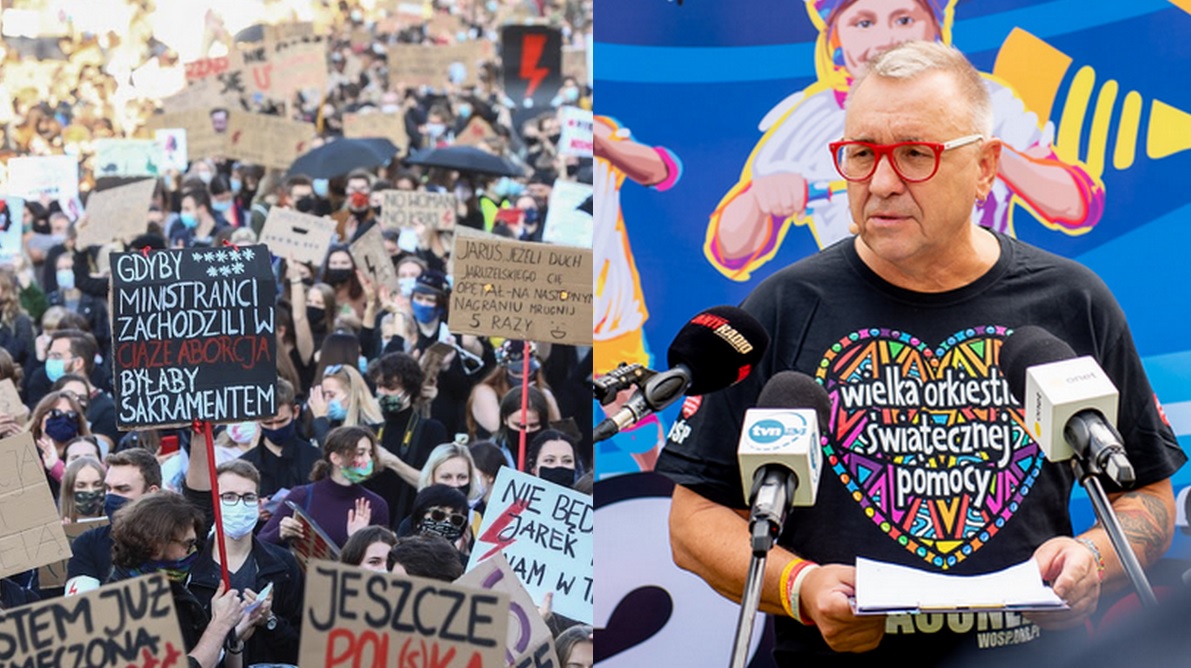 Owsiak zdecydowanie opowiada się po obu stronach sporu o aborcję