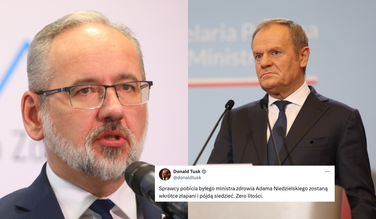 Tusk zapowiada "zero litości" w sprawie pobicia ministra Niedzielskiego (w sensie, że zero litości wobec sprawców)