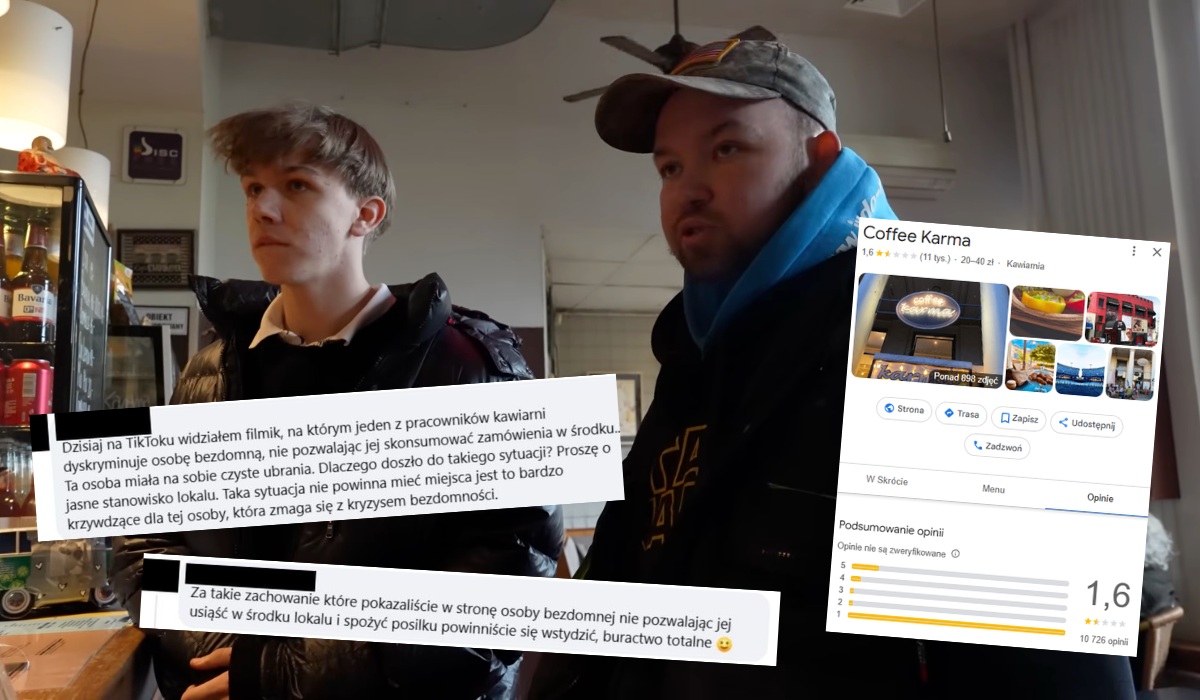 Kawiarnia odmówiła obsługi bezdomnemu youtuberowi, teraz zmaga się z kryzysem wizerunkowym