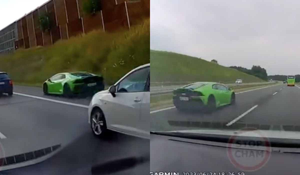 Ledwo trzy miesiące minęły i policja już ustaliła, kto zasuwał zielonym lambo na A4