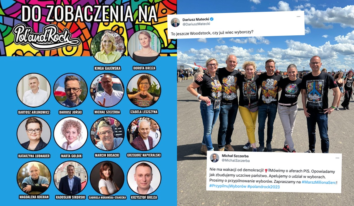 Pol'and'Rock Festival pełen wezwań do głosowania i polityków Koalicji Obywatelskiej