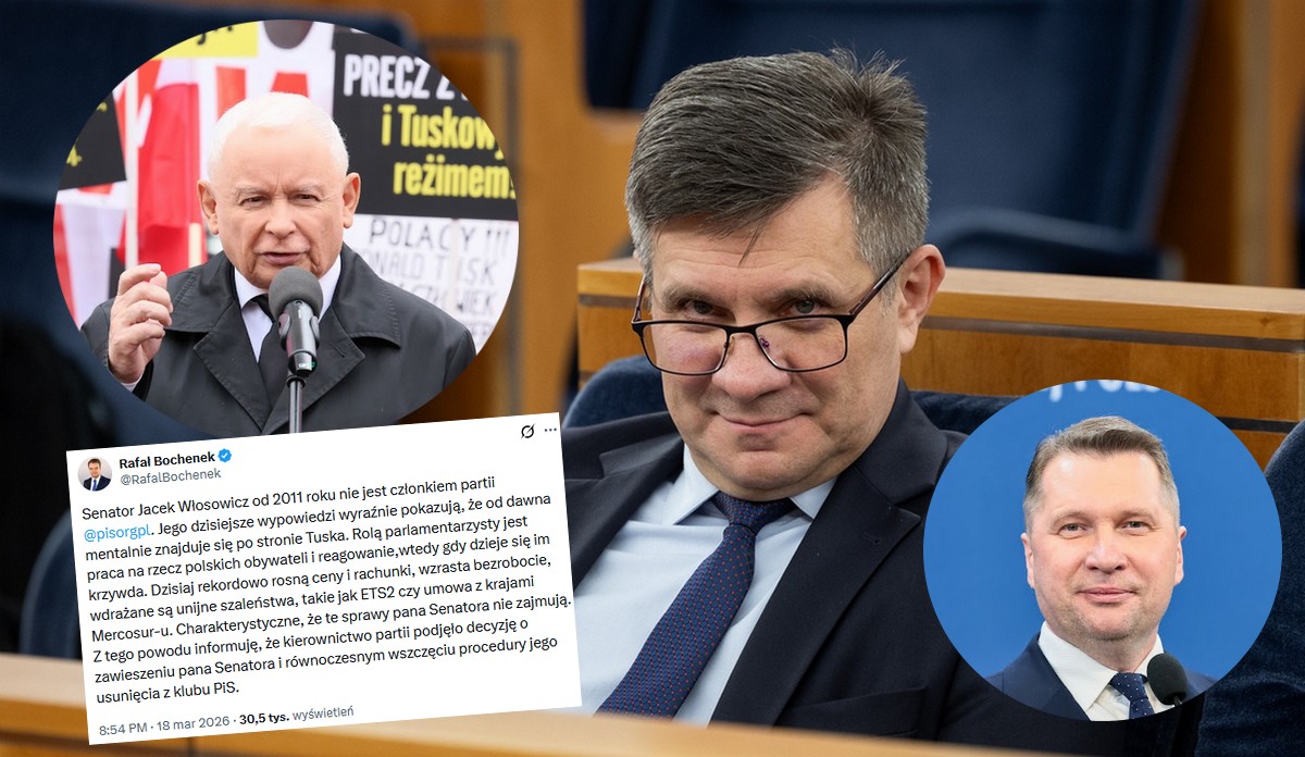 Senator PiS ukarany przez klub za chwile szczerości i krytykę Czarnka